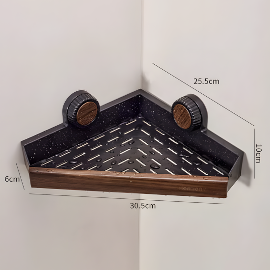 Metal & Wooden Corner Shelf